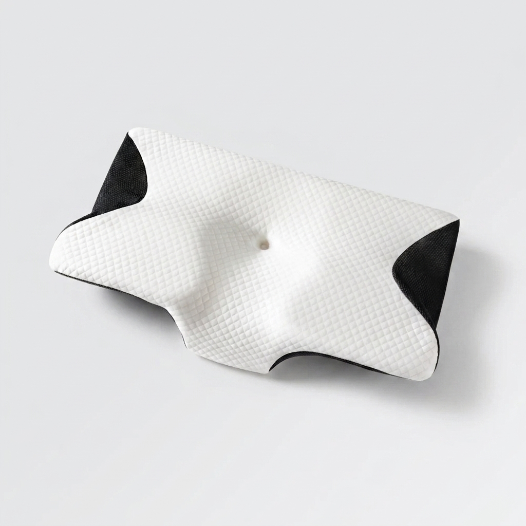 Ergovo Deepsleep ergonomisches Nackenstützkissen Memory Foam | HWS-Stütze gegen Nackenschmerzen