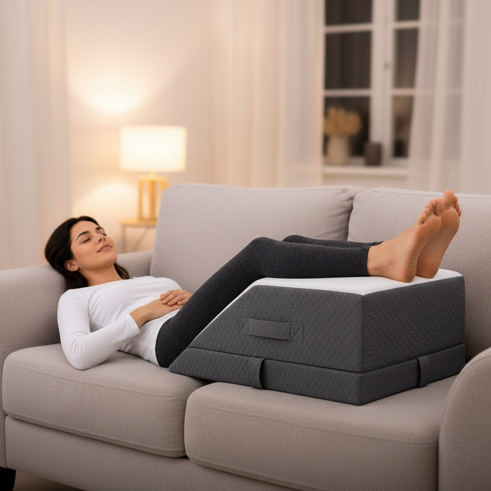 Beine hochlegen: Der richtige Winkel und wie lange
