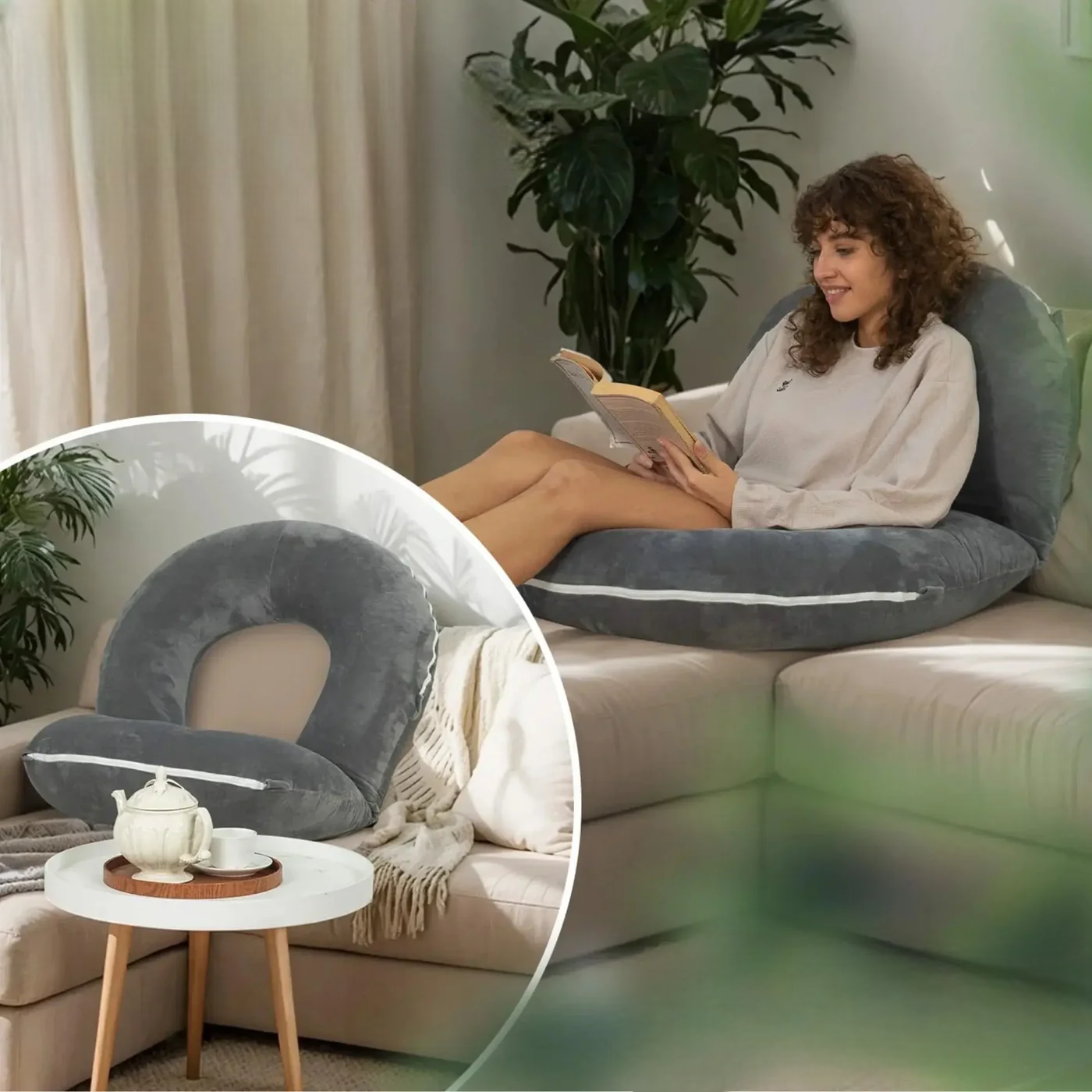 Ergovo Lesekissen Tablet-Halter Armstütze Bett
