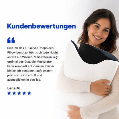 Ergovo Deepsleep Nackenkissen Bambusbezug waschbar hypoallergen