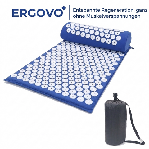 Ergovo Akupressurmatte und Kissen Set