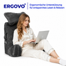 Ergovo Bett-Lesekissen Rückenstütze Armstützen