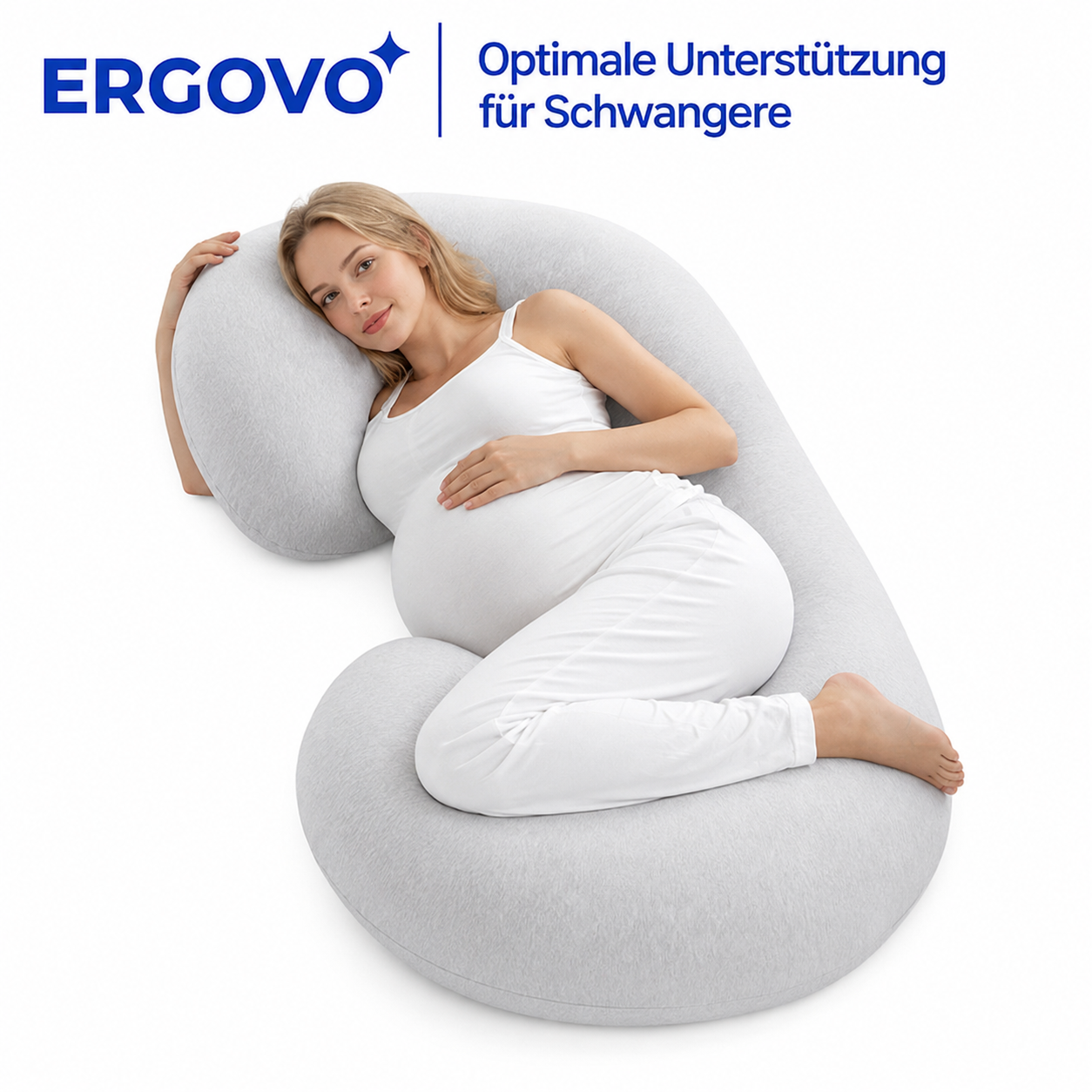 Ergovo C-förmiges Schwangerschaftskissen Körperstütze