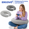 Ergovo Gamer-Kissen ringförmig Schoßkissen Armstütze