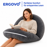 Ergovo Lesekissen C-Form ergonomische Rückenstütze