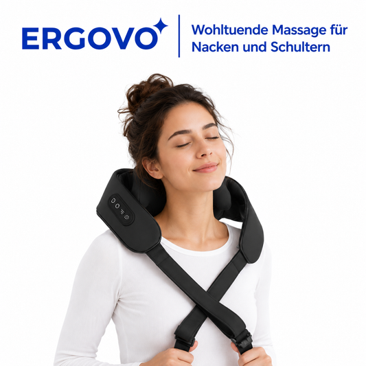 Ergovo Massagegerät Nacken Schulter Rücken elektrisch
