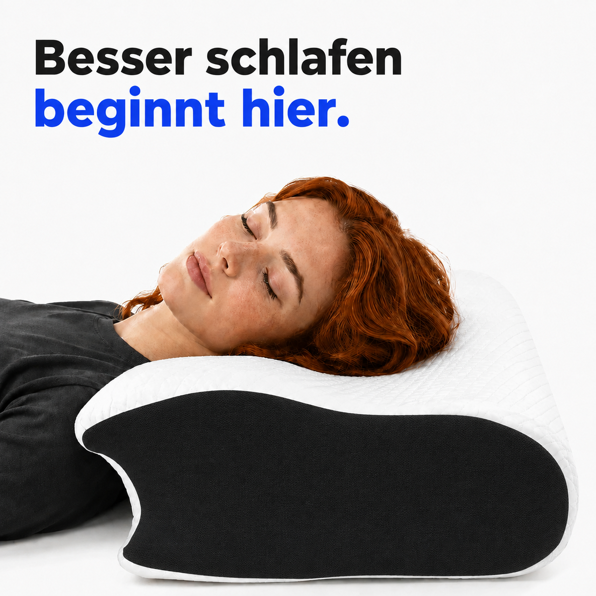 Ergovo Deepsleep ergonomisches Nackenstützkissen Memory Foam | HWS-Stütze
