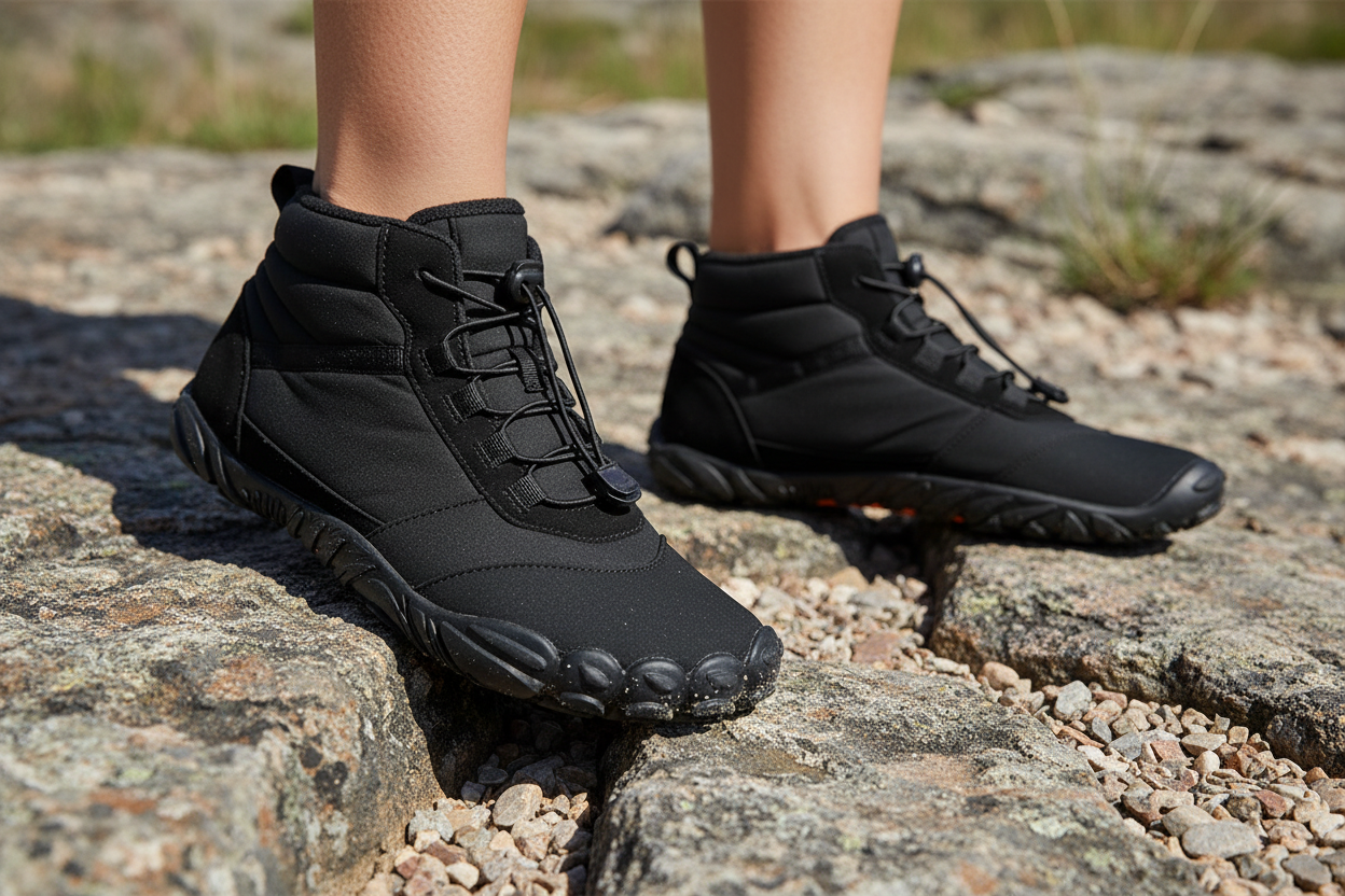 Ergovo Grip Barfußschuhe Sohle Nahaufnahme rutschfest
